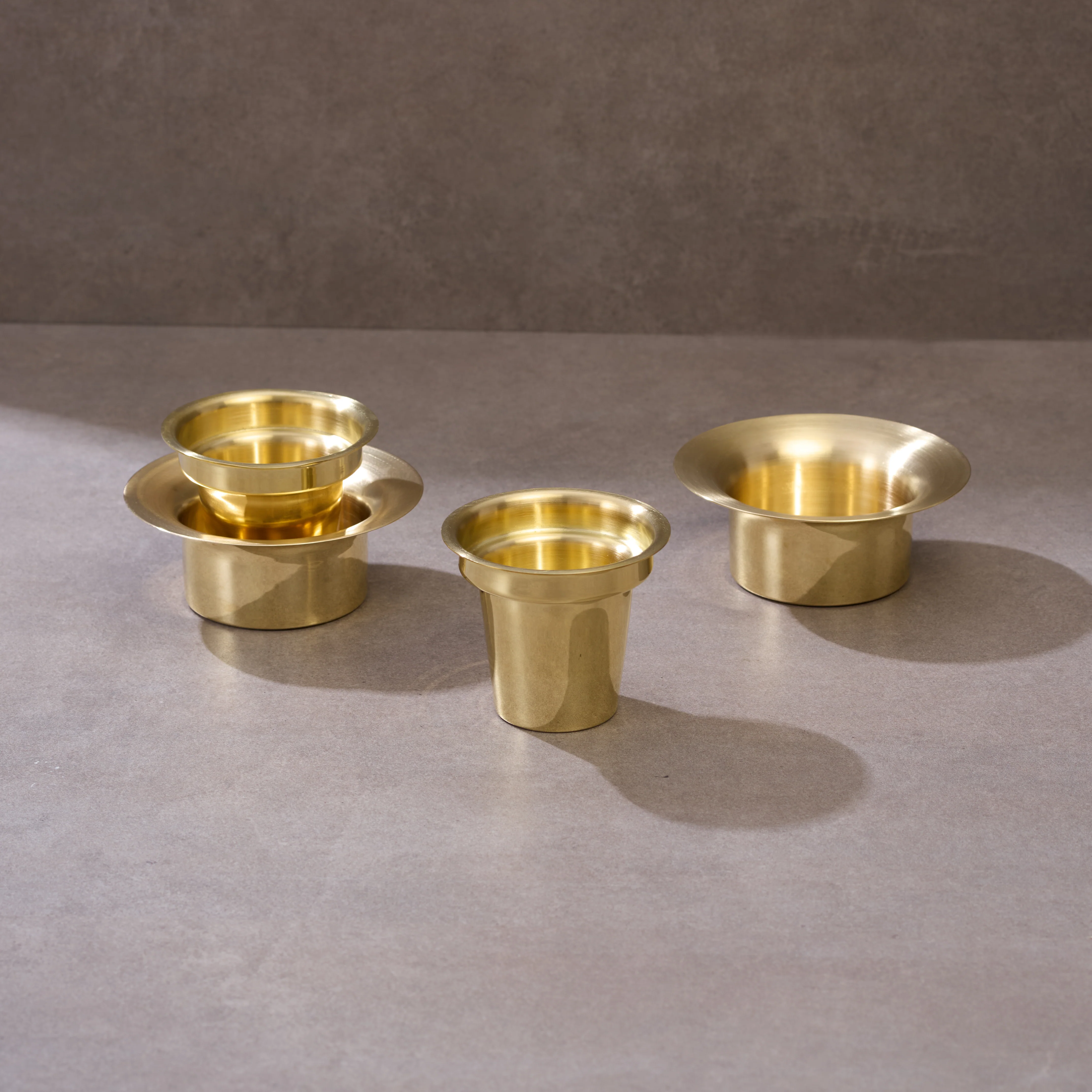 Brass Davara Coffee Serving set in Gift Box (Set of 2) - Image 15