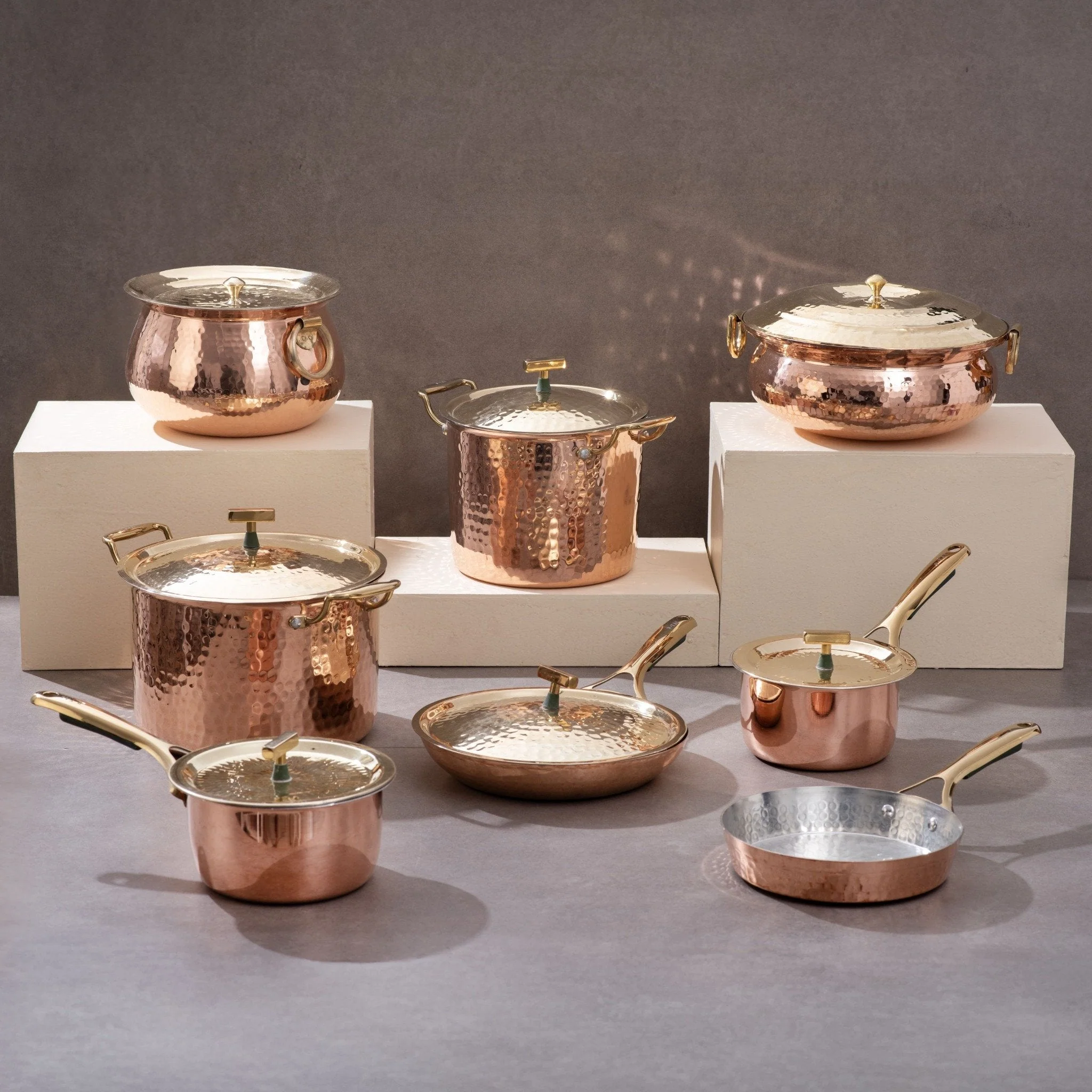 Complete Copper Kitchen Set (15-Piece Set)