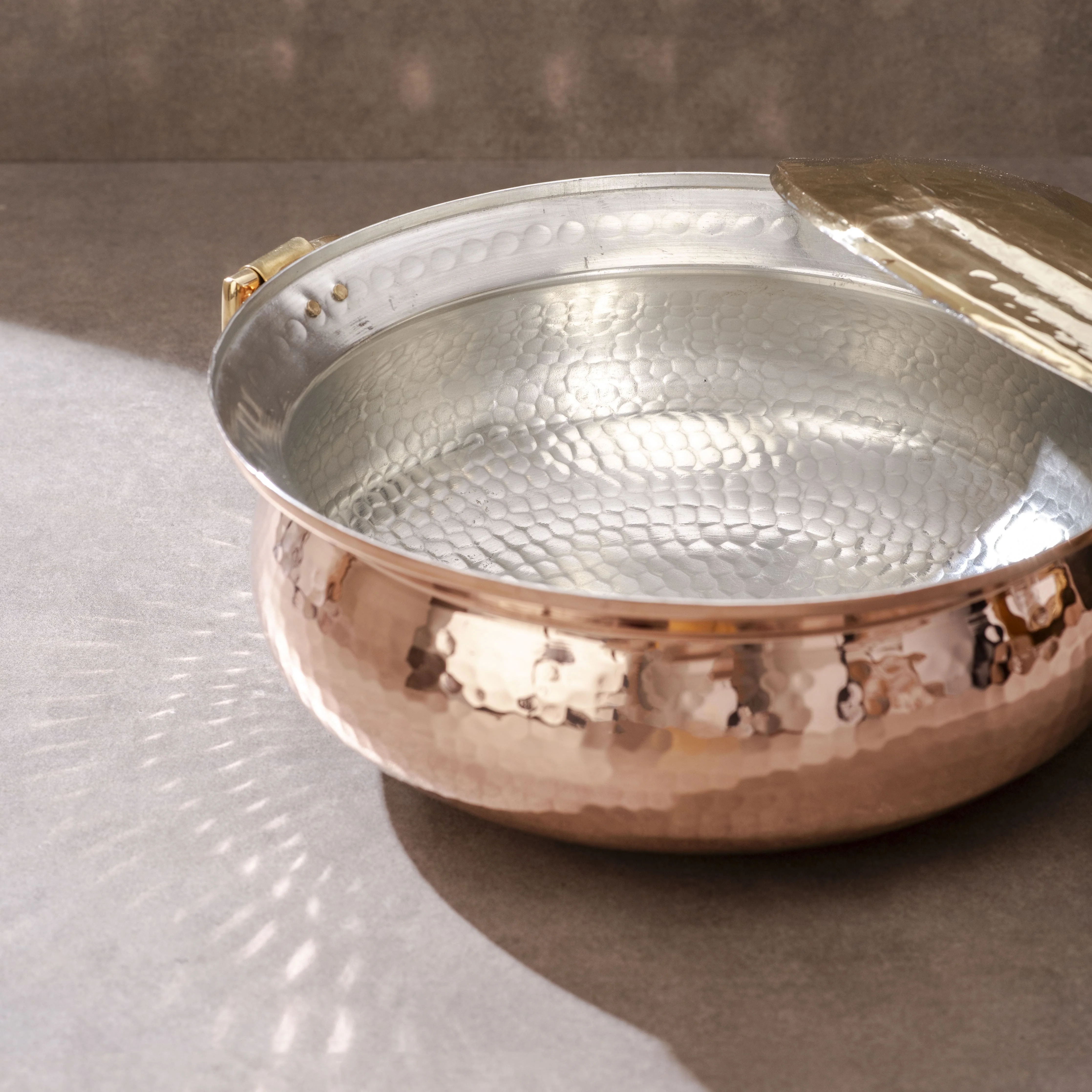 Copper Hammered Braiser - Copper Chafing Dish - Image 10
