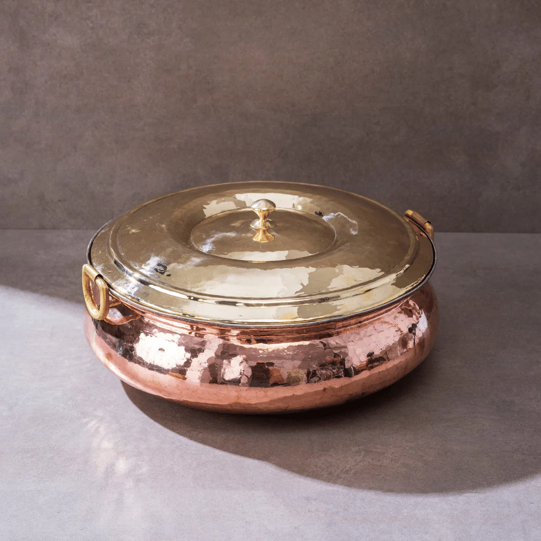 Copper Hammered Braiser - Copper Chafing Dish - Image 11
