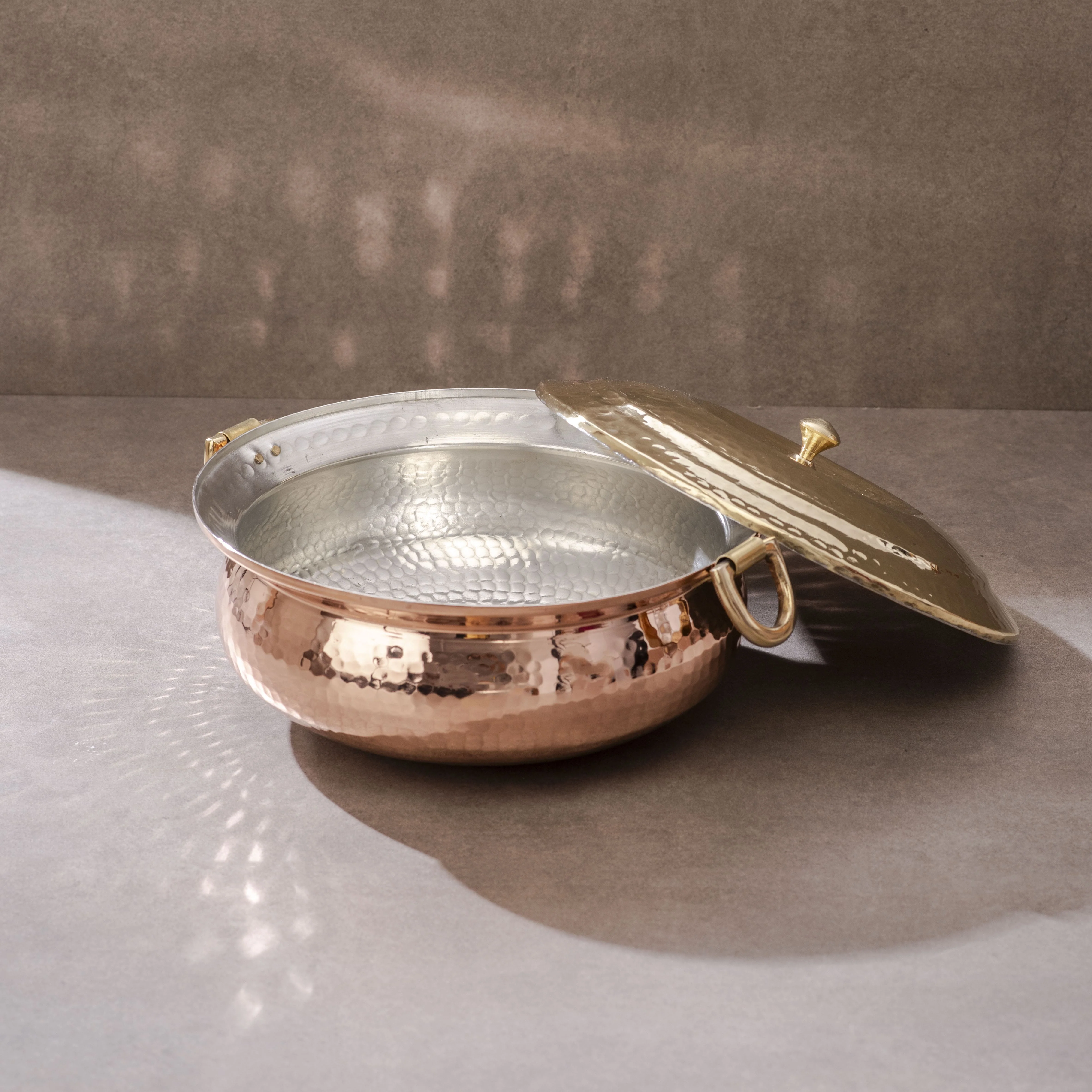 Copper Hammered Braiser - Copper Chafing Dish - Image 12