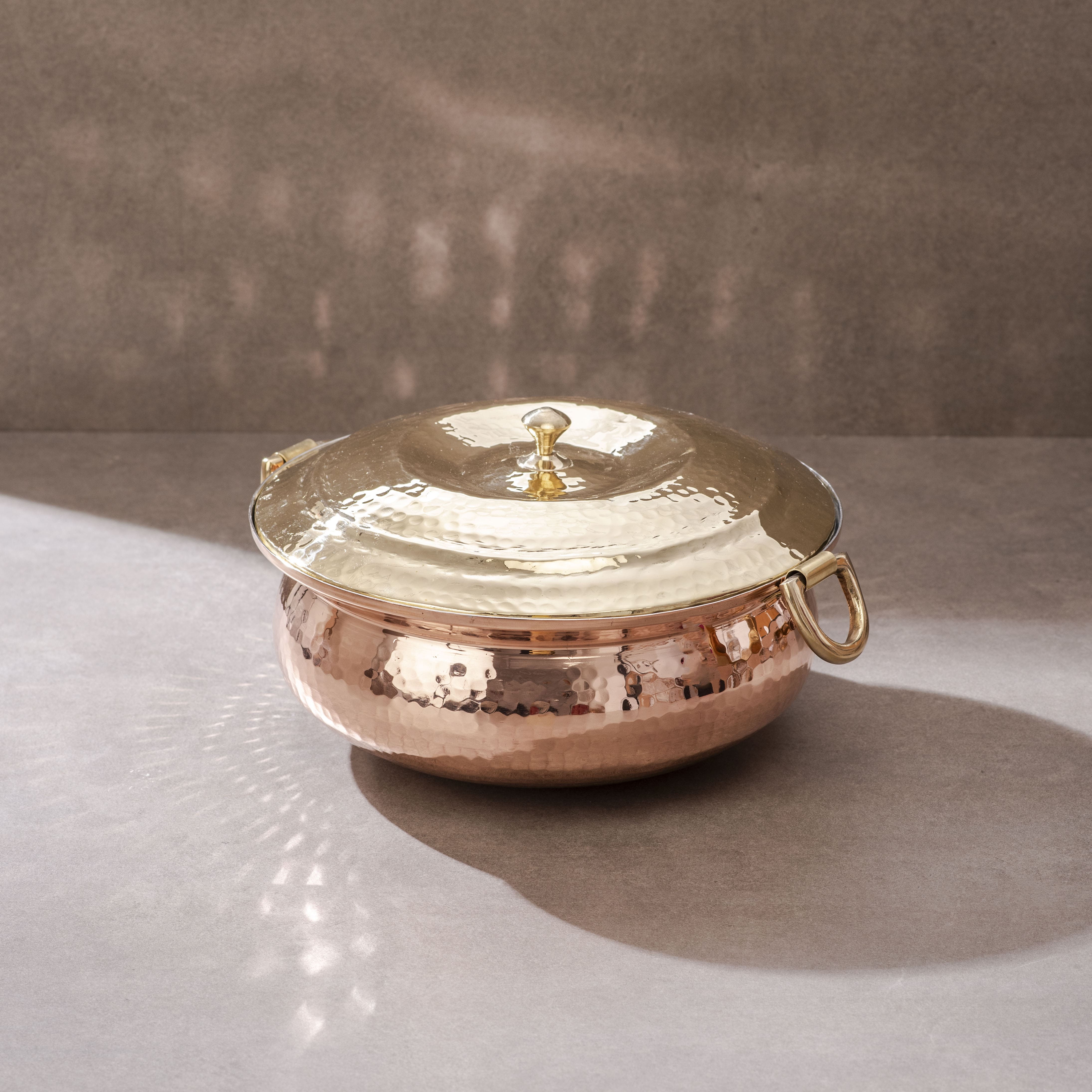 Copper Hammered Braiser - Copper Chafing Dish - Image 13