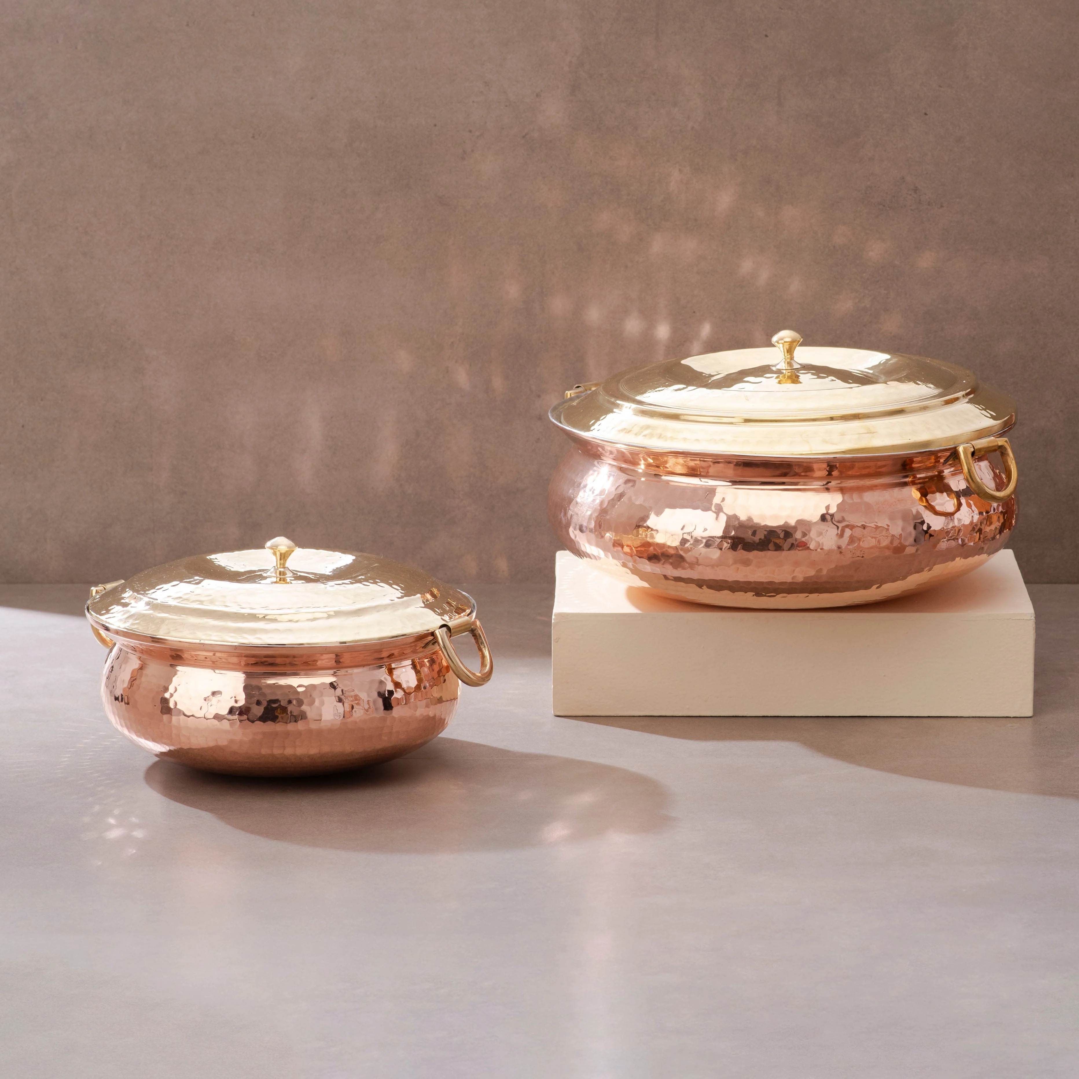Copper Hammered Braiser - Copper Chafing Dish - Image 9