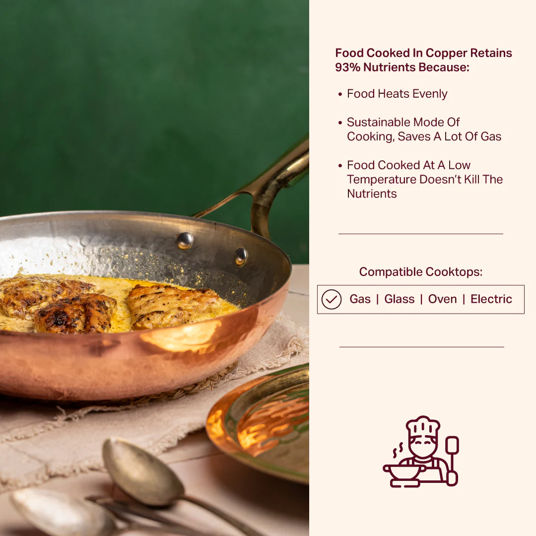 Copper Fry Pan Set (3 Piece Set) - Image 9
