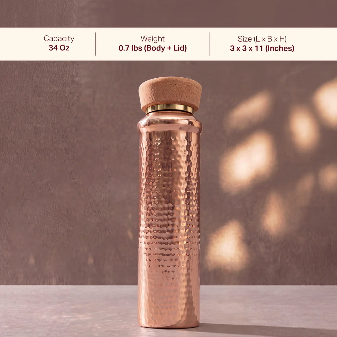 Copper Water Bottle - Image 4