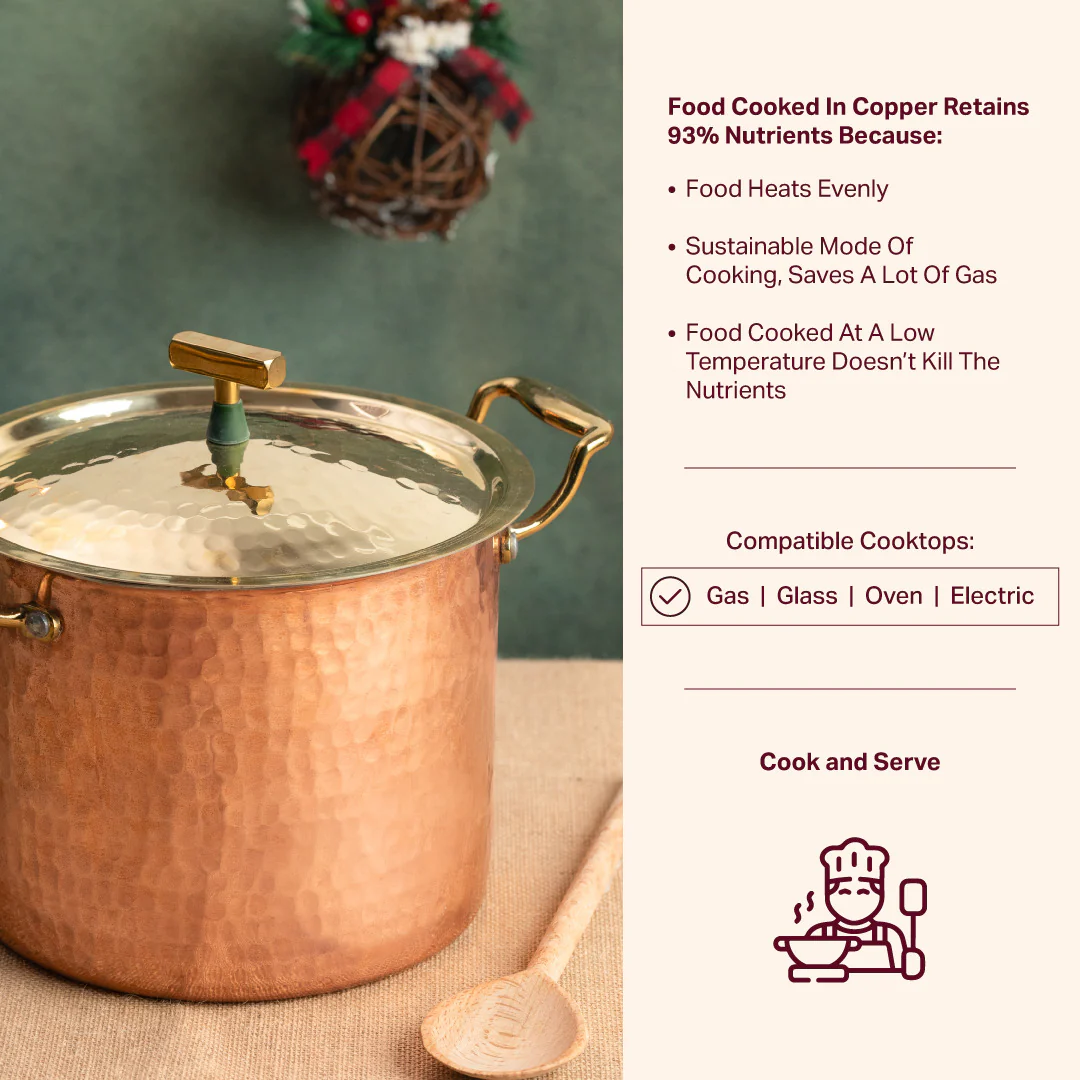 Set of Copper Stockpots (4 Piece Set) - Image 5