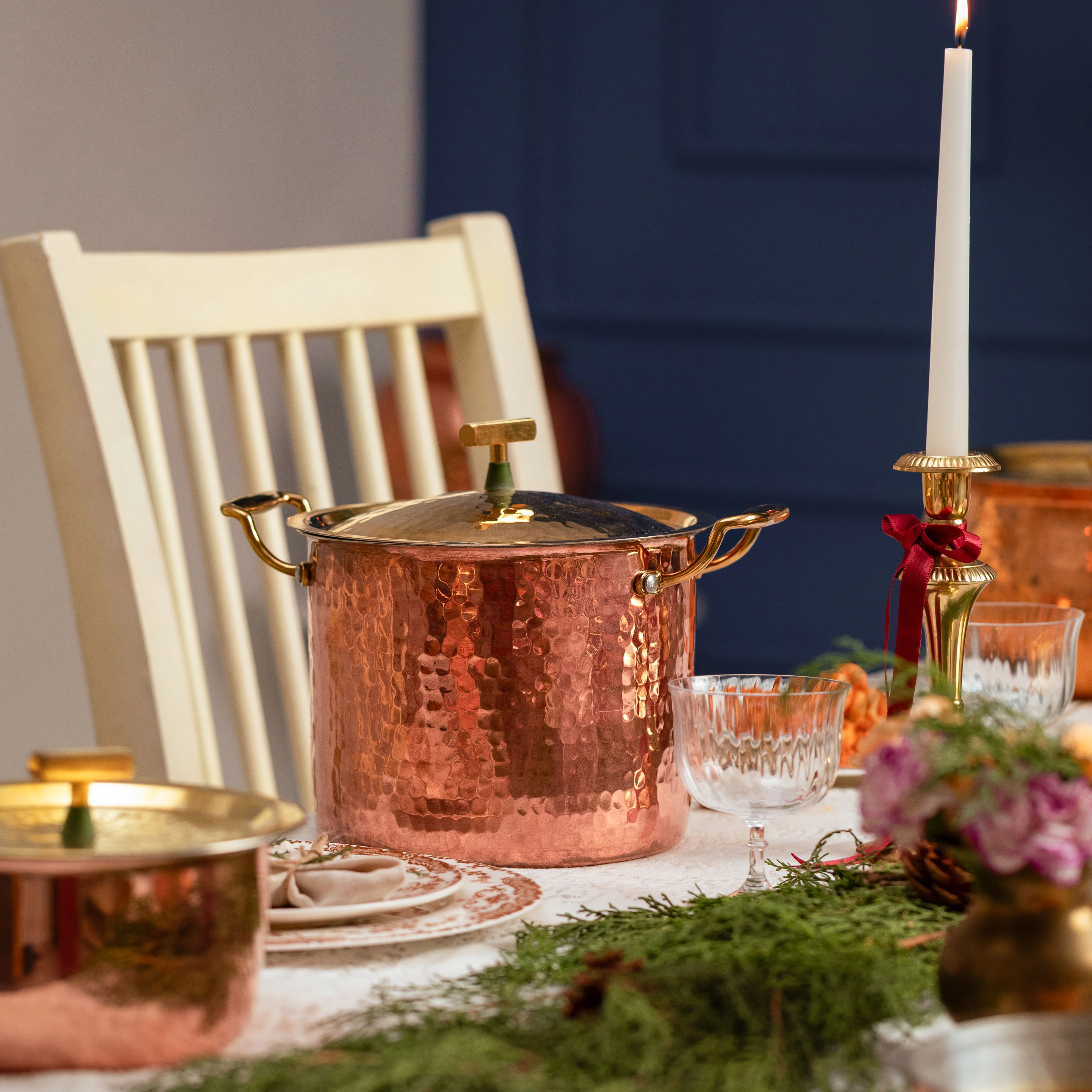 Set of Copper Stockpots (4 Piece Set) - Image 7